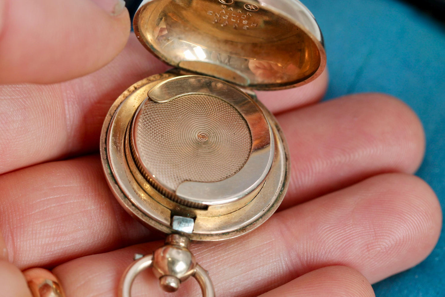 Antique-9ct-Rolled-Gold-Sovereign-Case-Holder-A.L.D.-Dennison,-c.1900