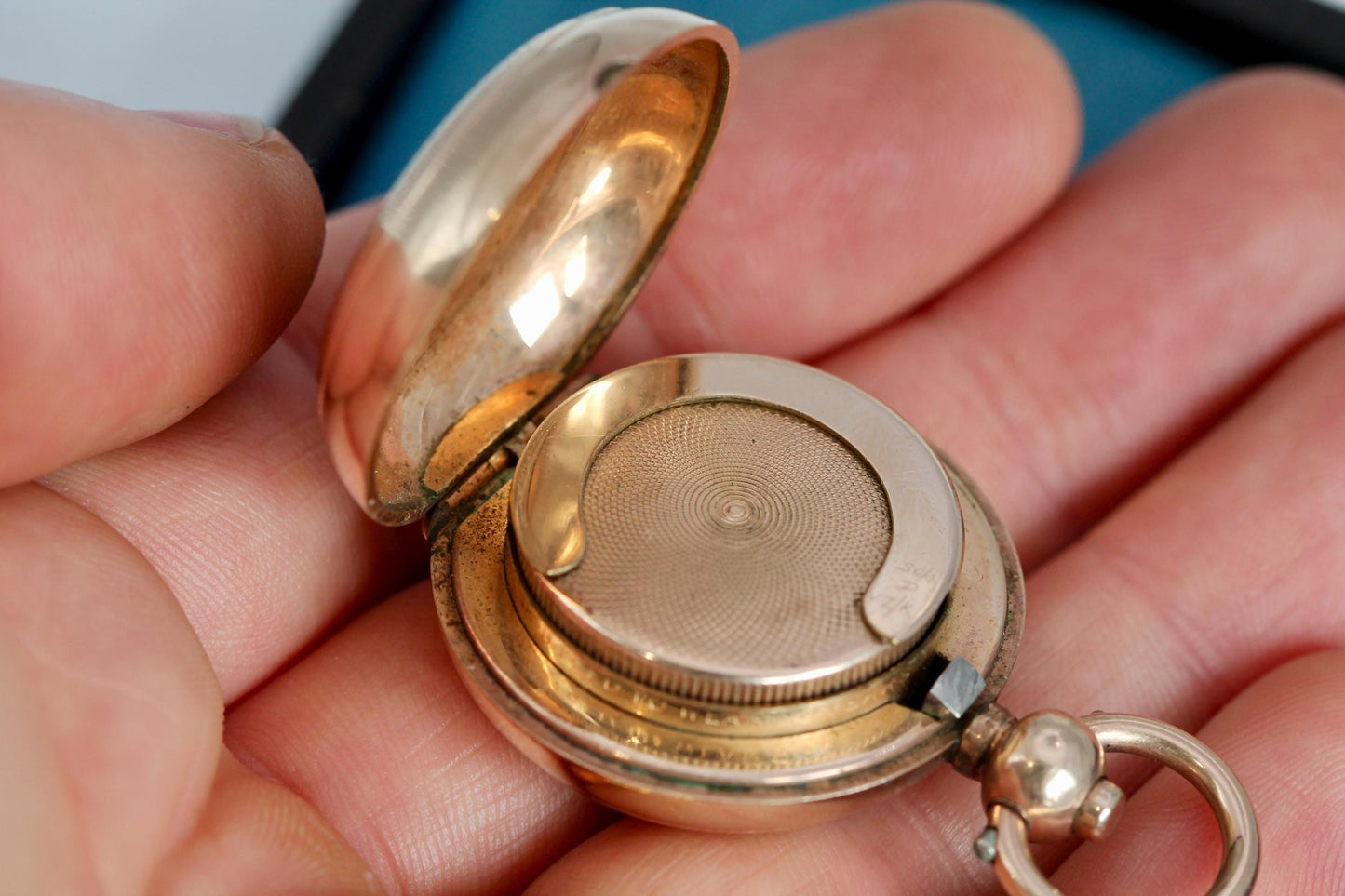 Antique 9ct Rolled Gold Sovereign Case Holder A.L.D. Dennison, c.1900