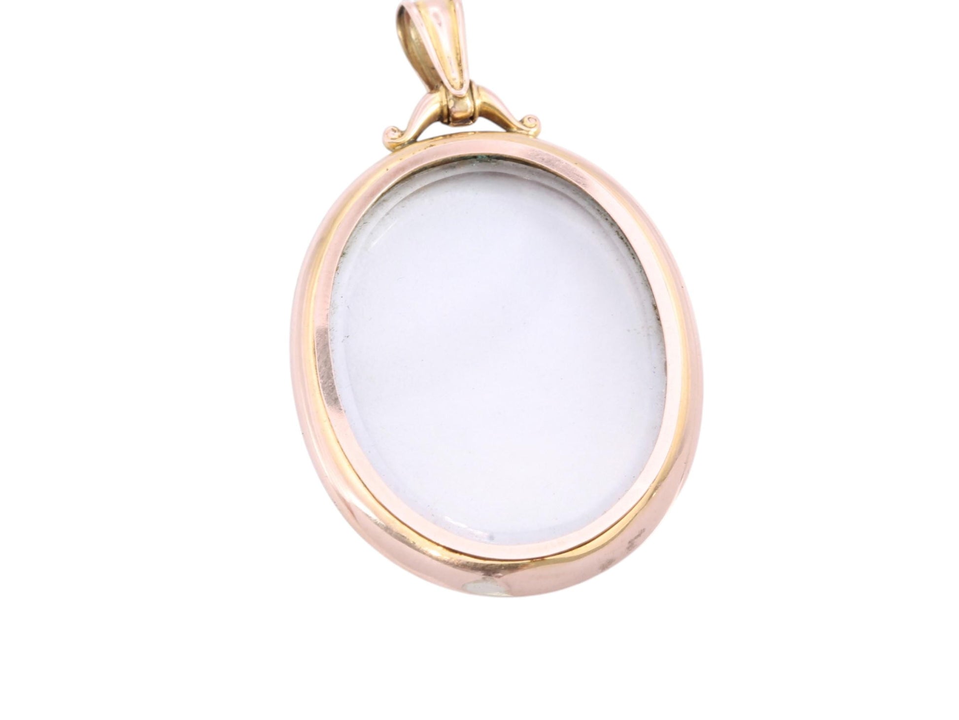 Antique-9ct-Gold-Glass-Open-Face-Locket