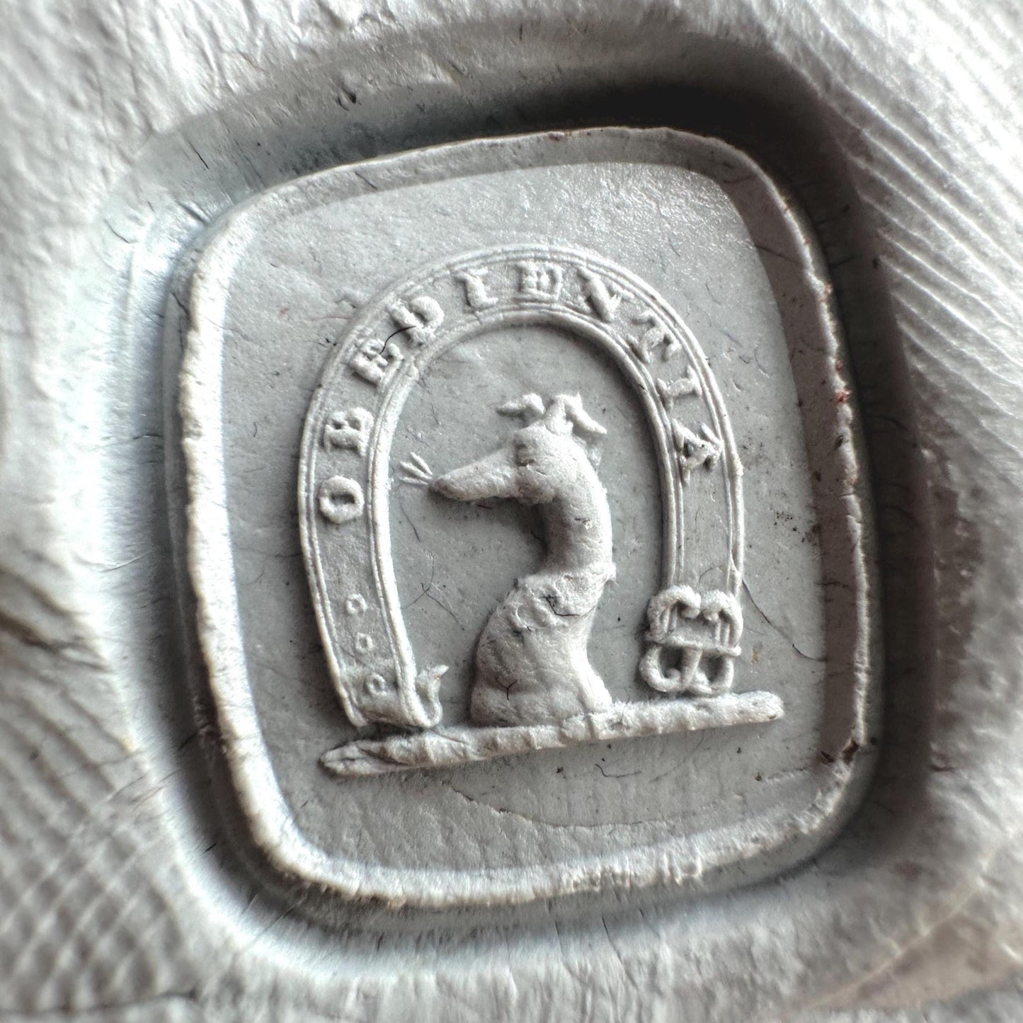 Antique 9ct Rolled Gold Intaglio "Obedience" Greyhound Seal Pendant