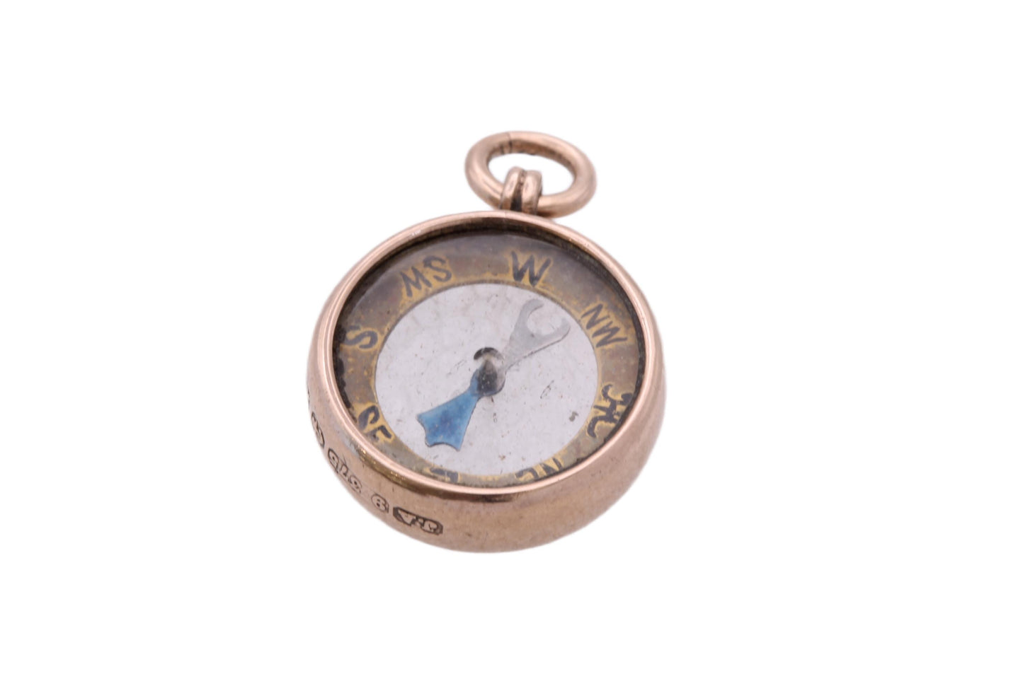 Antique 9ct Gold Compass Pendant, 1897