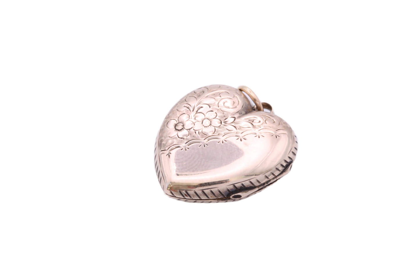 Antique 9ct Rose Gold Heart Locket, c.1890