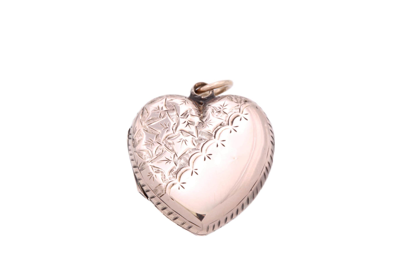 Antique 9ct Rose Gold Heart Locket, c.1890