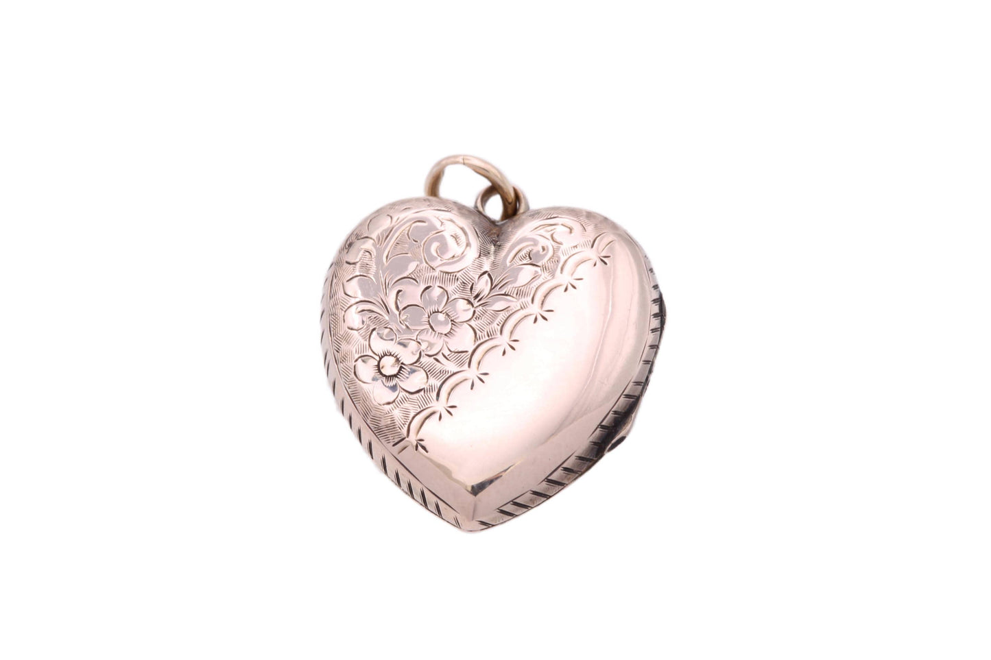 Antique 9ct Rose Gold Heart Locket, c.1890