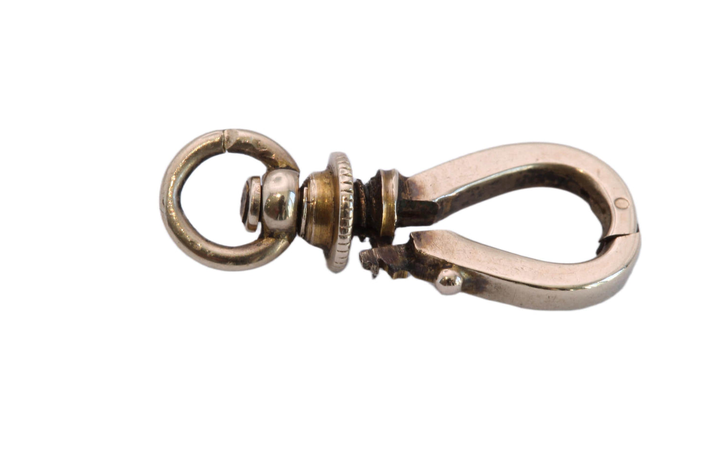 Antique 9ct Gold Hinged Opening Dog Clip Clasp