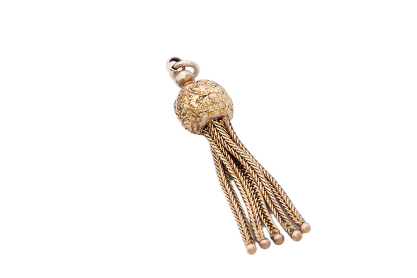 Antique 9ct Gold Tassel Pendant, c.1890