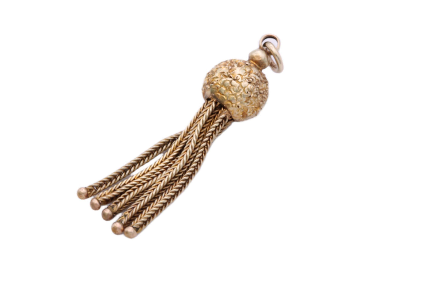 Antique 9ct Gold Tassel Pendant, c.1890