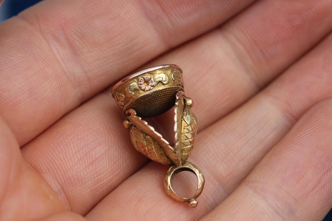 Antique 14ct Gold Georgian Intaglio Pendant, c.1820