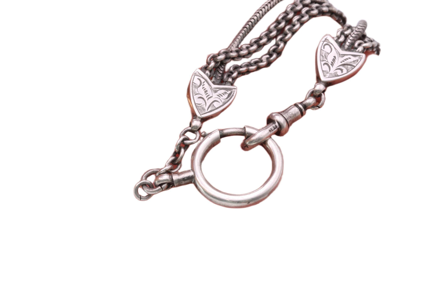 Antique Sterling Silver Albertina Bracelet, 1885