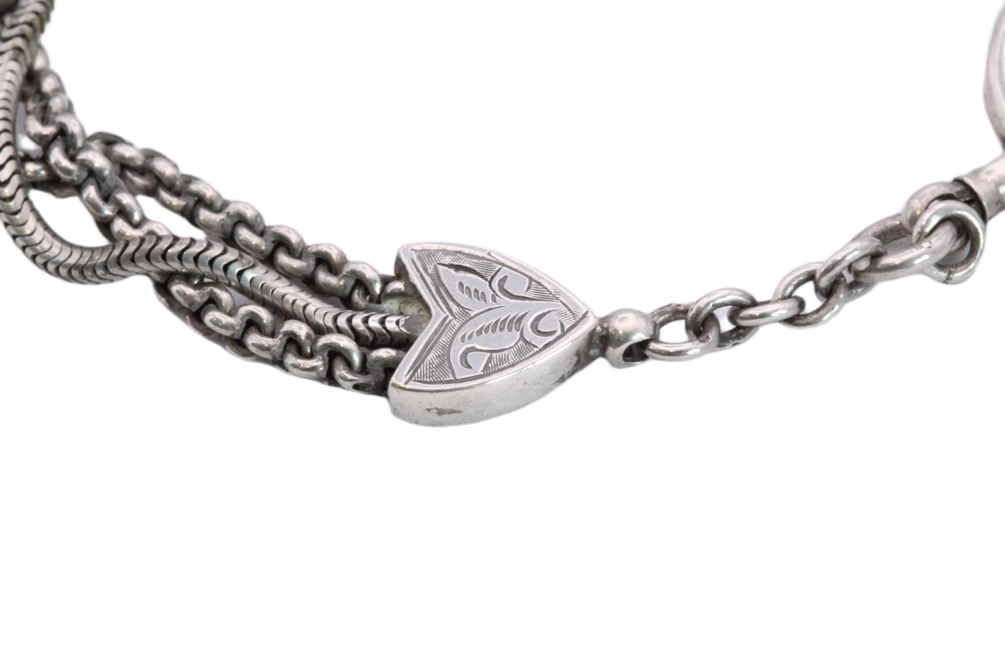 Antique Sterling Silver Albertina Bracelet, 1885