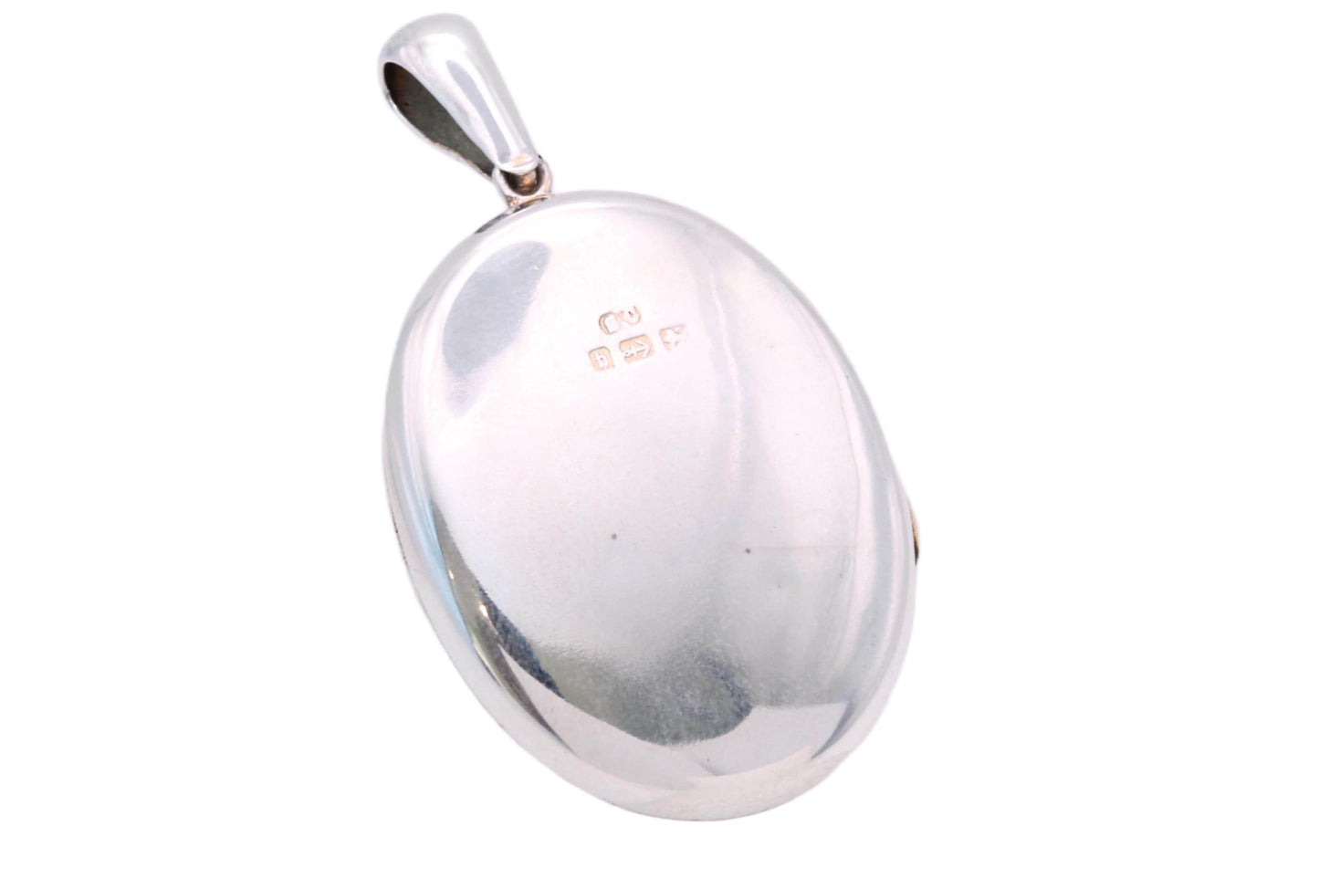 Antique Victorian Sterling Silver & 9ct Rose Gold Locket, 1882