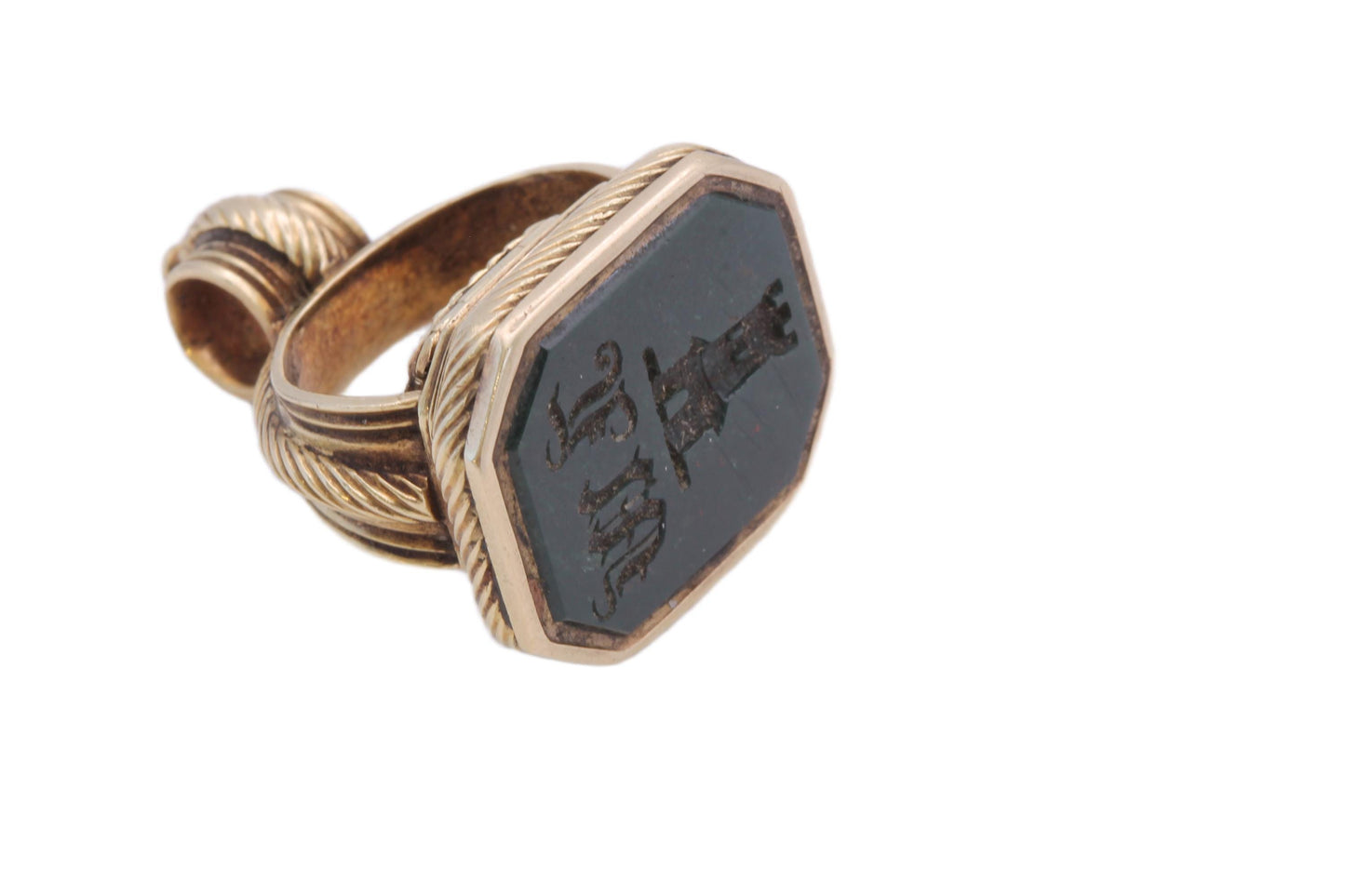 Antique 14ct Gold Intaglio Pendant with Hidden Locket, c.1830