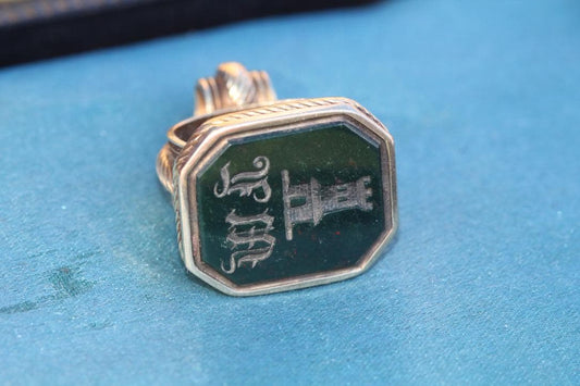 Antique 14ct Gold Intaglio Pendant with Hidden Locket, c.1830
