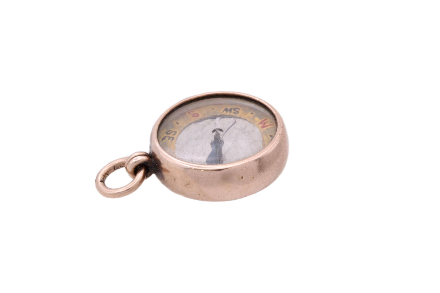 Antique 9ct Gold Compass Pendant, 1897