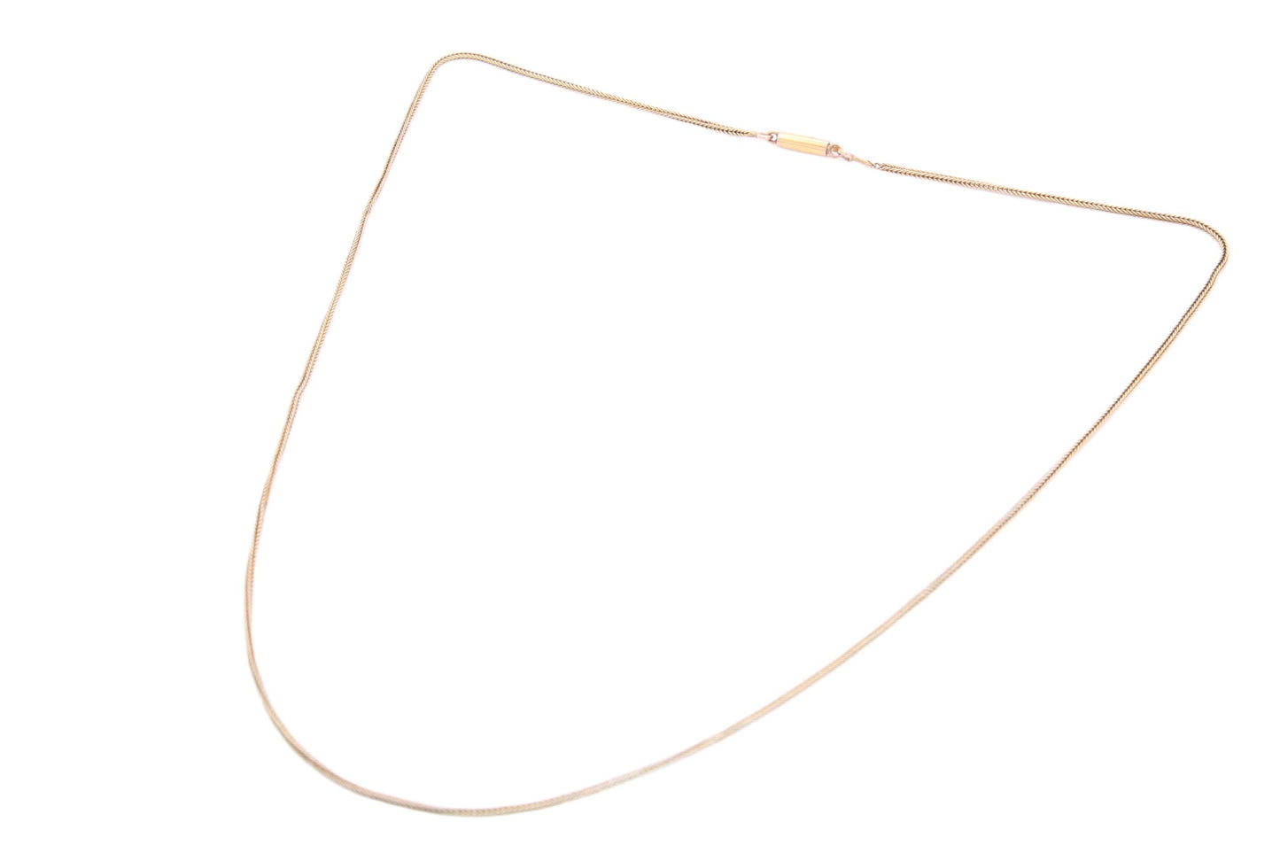 Antique Edwardian 9ct Gold Foxtail Link Necklace