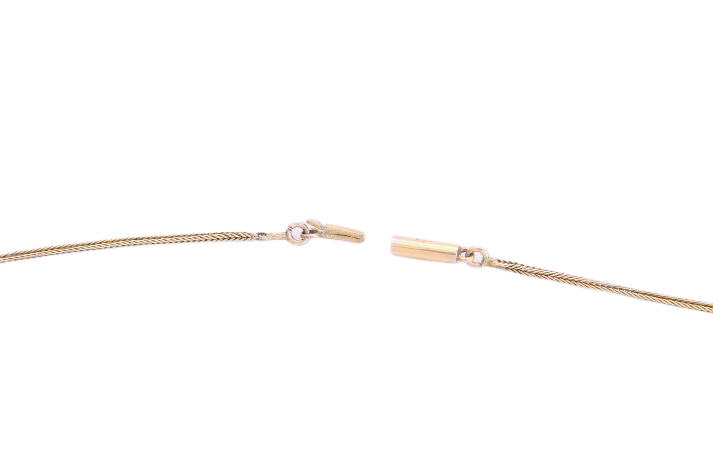 Antique Edwardian 9ct Gold Foxtail Link Necklace