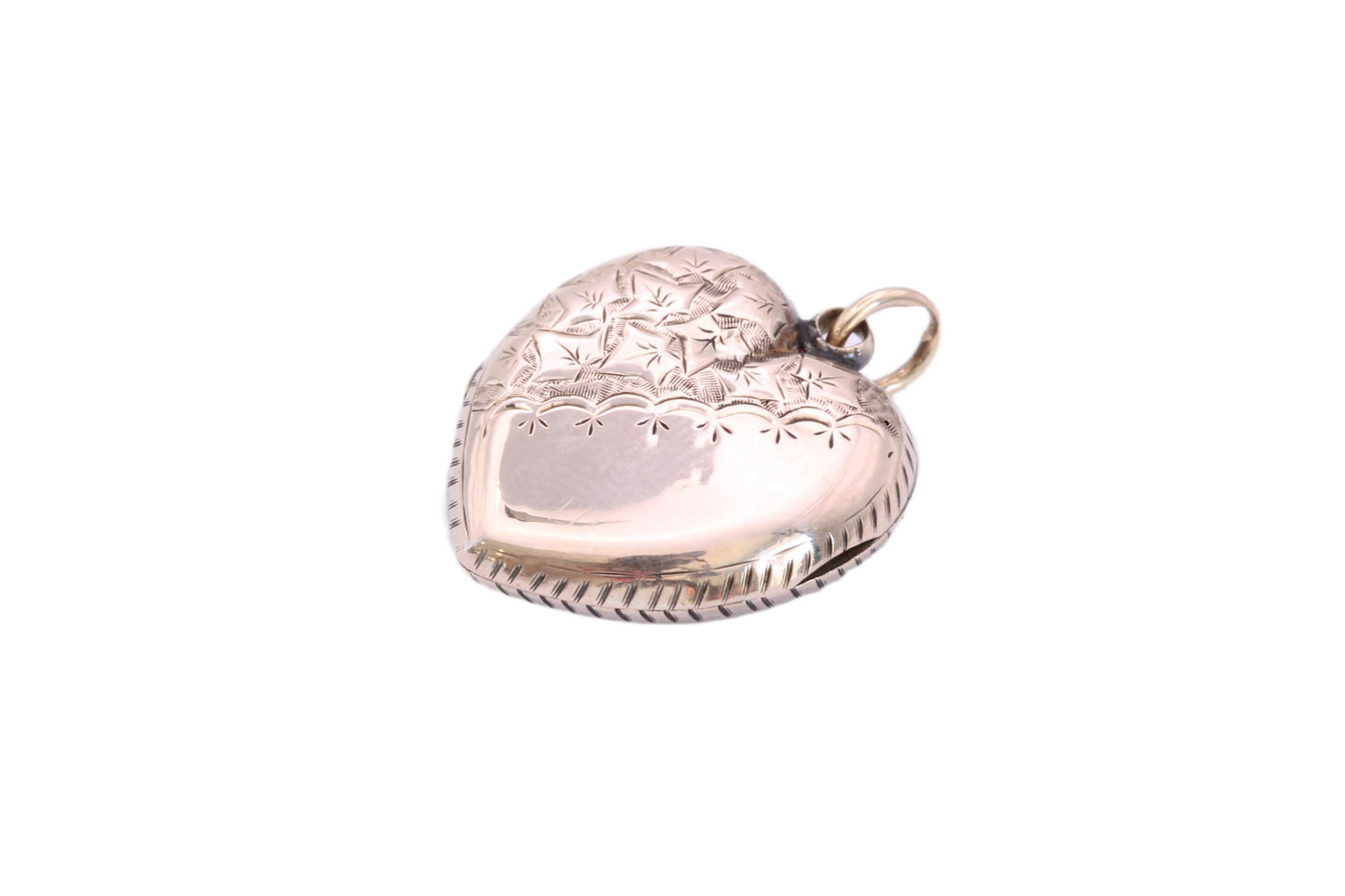 Antique 9ct Rose Gold Heart Locket, c.1890