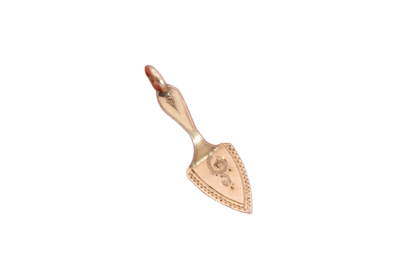 Antique 9ct Gold Masonic Spade Charm | Freemasonry | c.1920