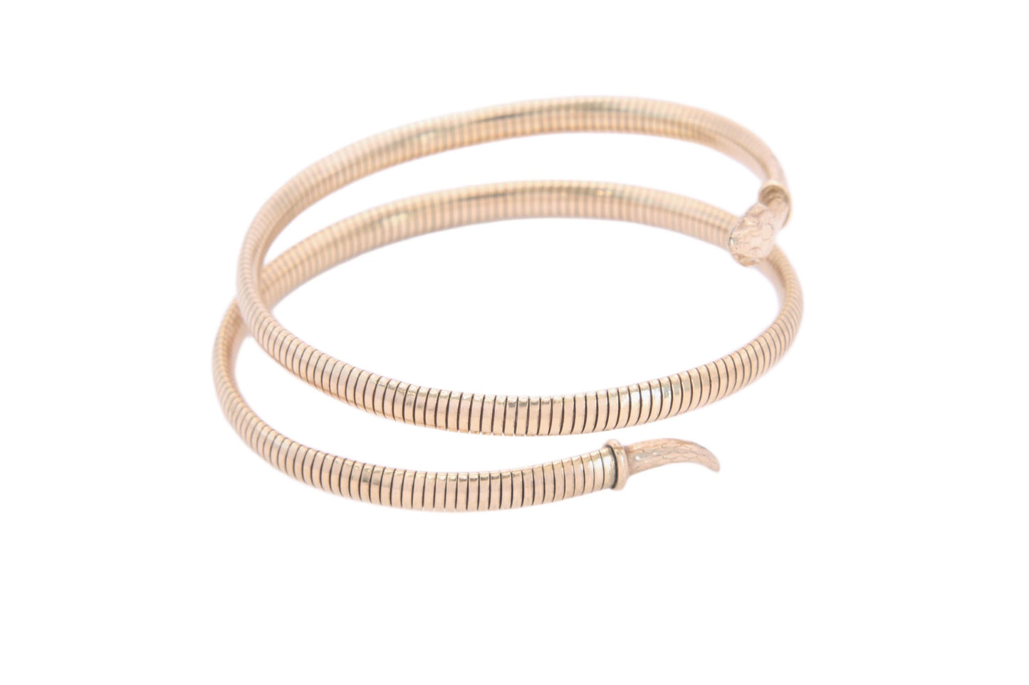 Antique Rolled Gold Expandable Snake Bangle, c.1920