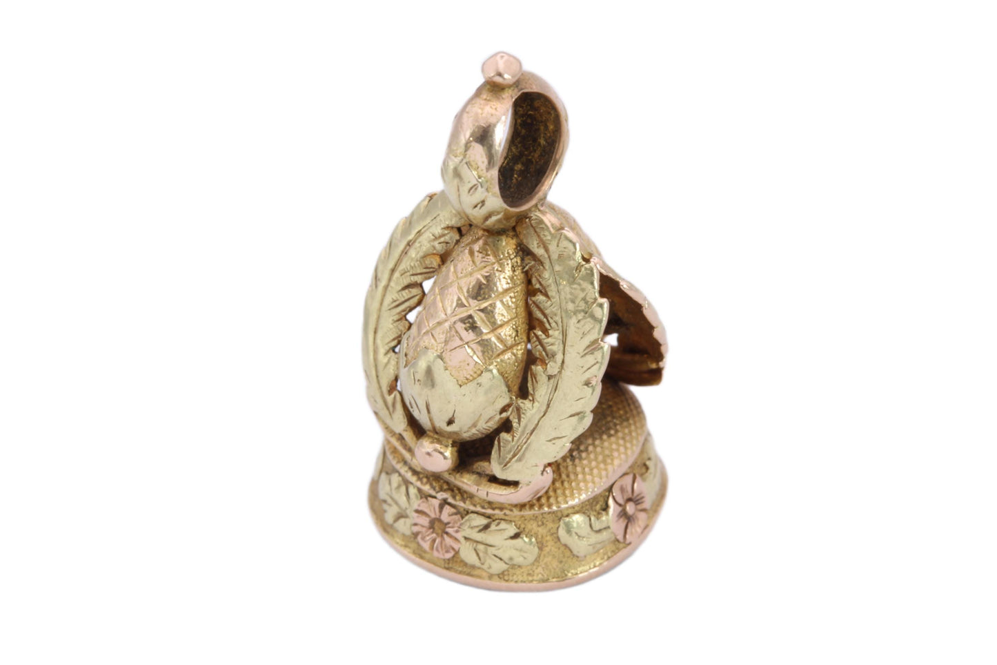 Antique 14ct Gold Georgian Intaglio Pendant "The Key Is Yours", c.1820