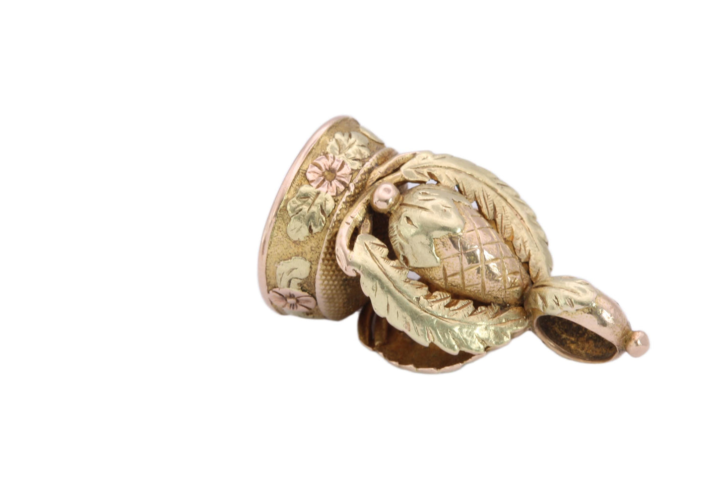 Antique 14ct Gold Georgian Intaglio Pendant "The Key Is Yours", c.1820