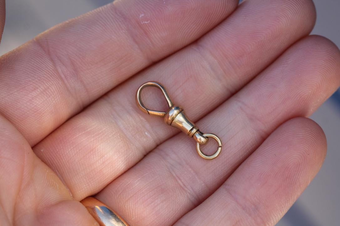 Antique 18ct Gold Dog Clip Clasp