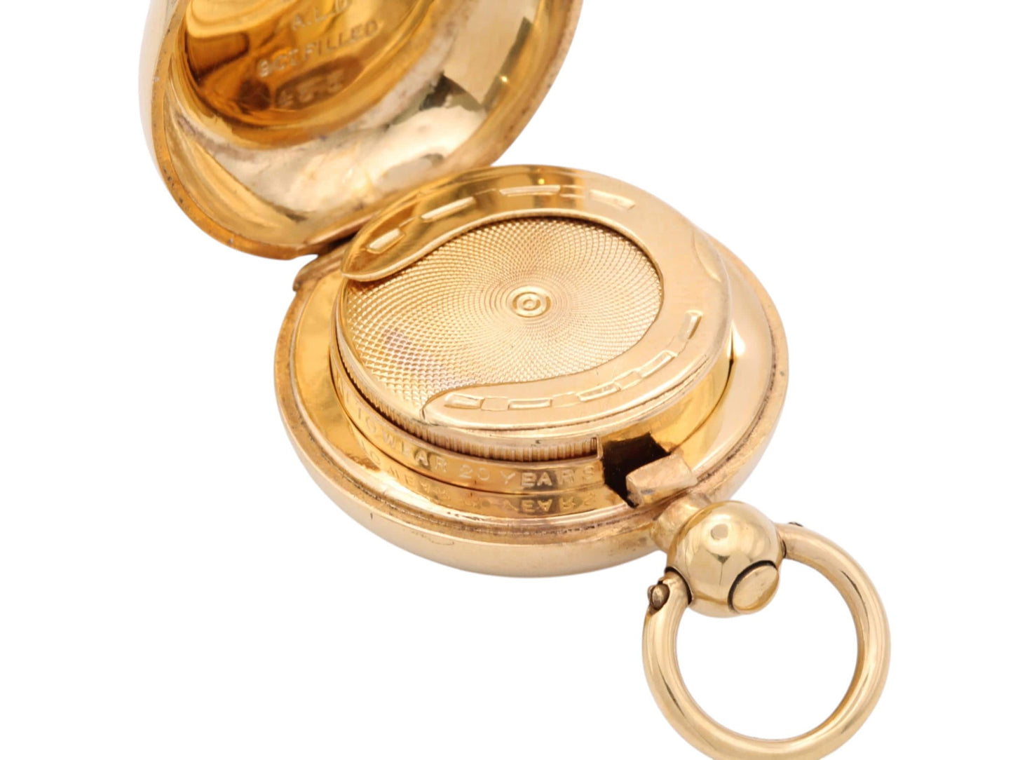 Antique 9ct Gold Filled Sovereign Case A.L. Dennison, c.1900