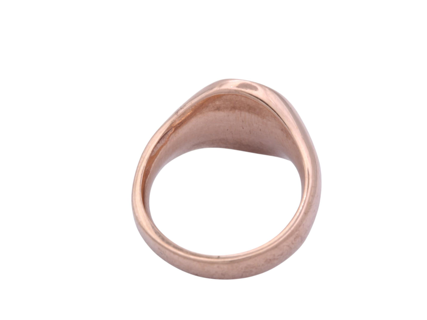 Vintage 9ct Rose Gold Lion Intaglio Signet Ring