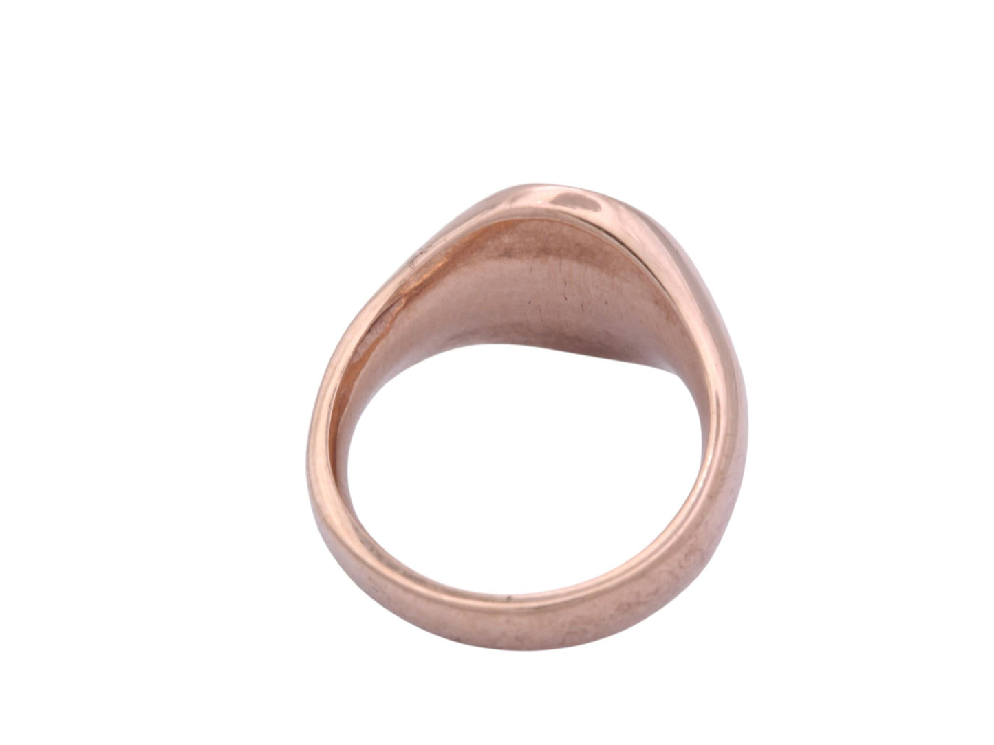 Vintage 9ct Rose Gold Lion Intaglio Signet Ring