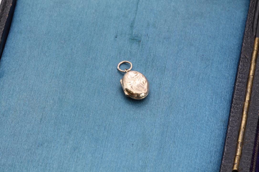 Vintage Miniature Gold Locket Charm, c.1970