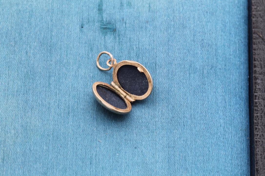 Vintage Miniature Gold Locket Charm, c.1970