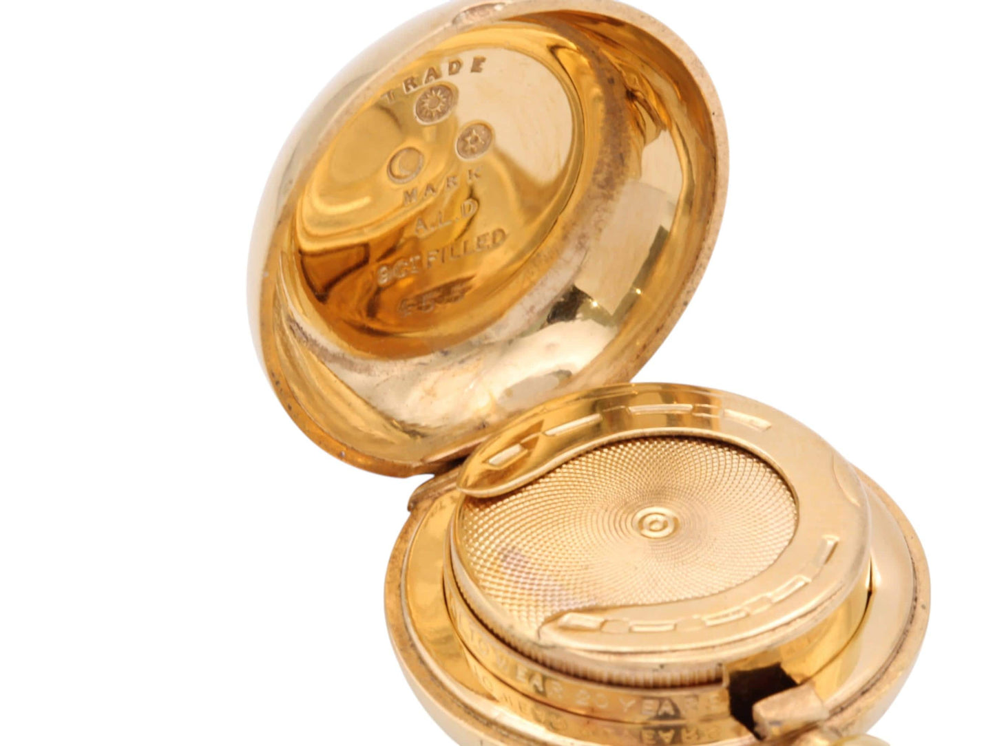 Antique 9ct Gold Filled Sovereign Case A.L. Dennison, c.1900
