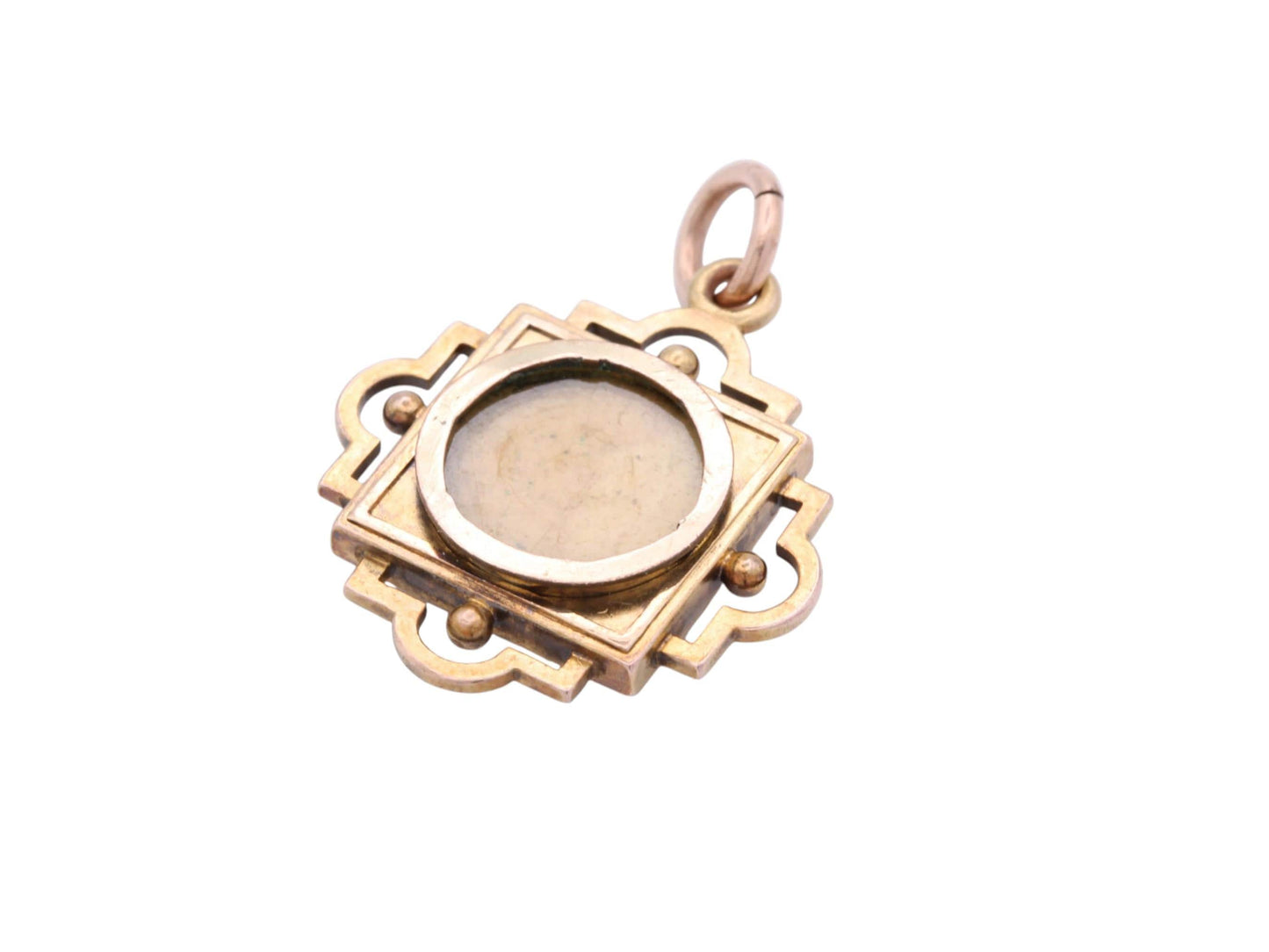 Antique 15ct Gold Carnelian Locket Pendant, c.1890