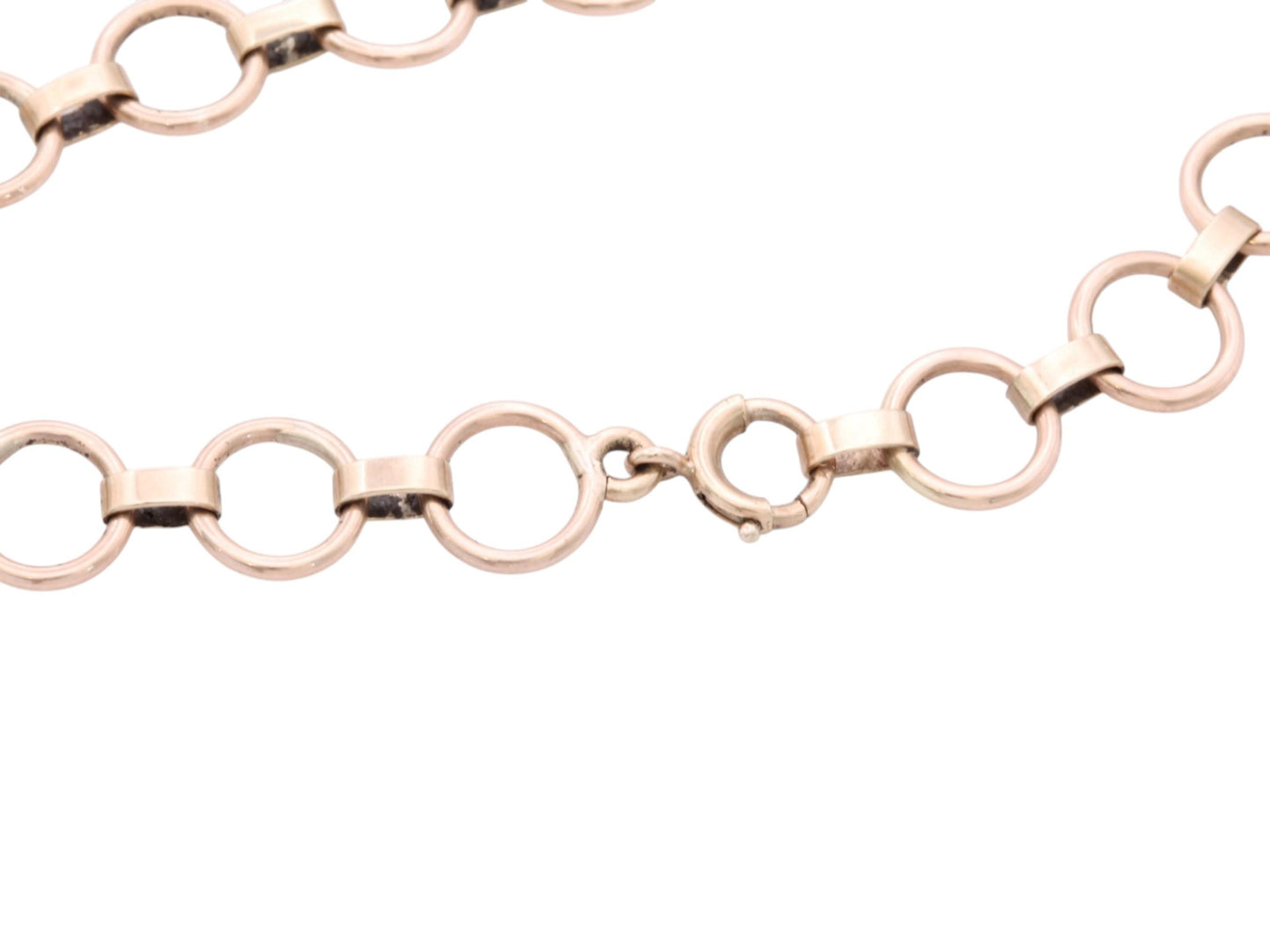 Vintage 9ct Yellow Gold Hoop Link Bracelet, 1952