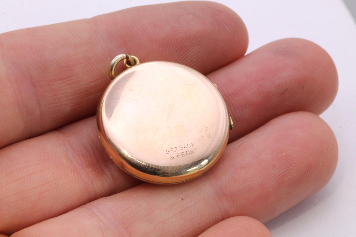 Antique 9ct Rose Gold Locket | Hand Chased | Edwardian