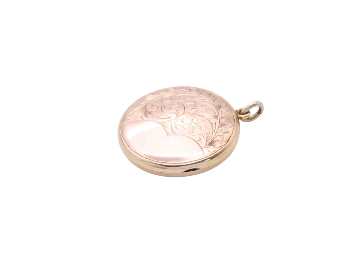Antique 9ct Rose Gold Locket | Hand Chased | Edwardian