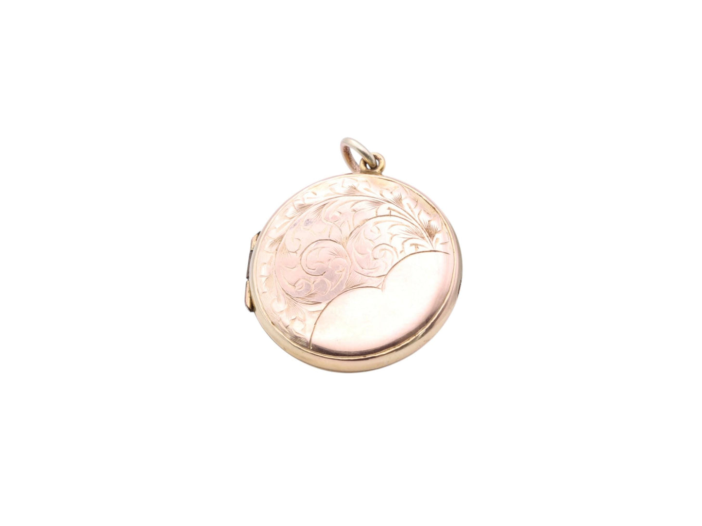 Antique 9ct Rose Gold Locket | Hand Chased | Edwardian