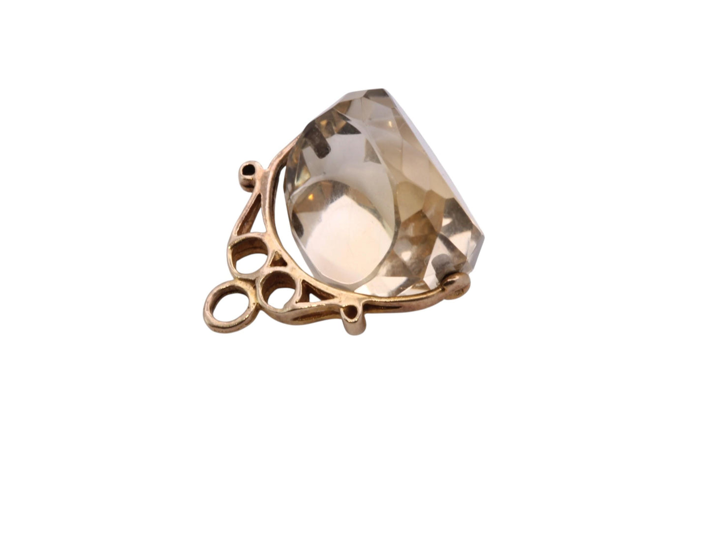 Vintage-9ct-Yellow-Gold-Citrine-Spinner-Pendant