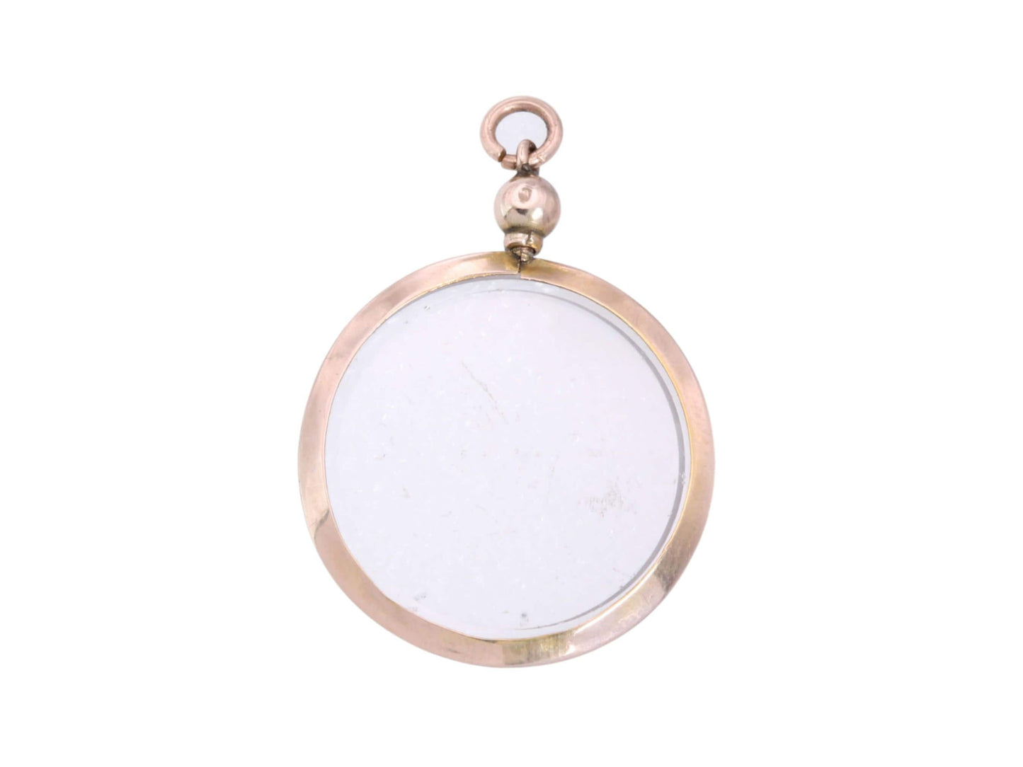 Antique 9ct Gold Glass Locket | Keepsake | 1906
