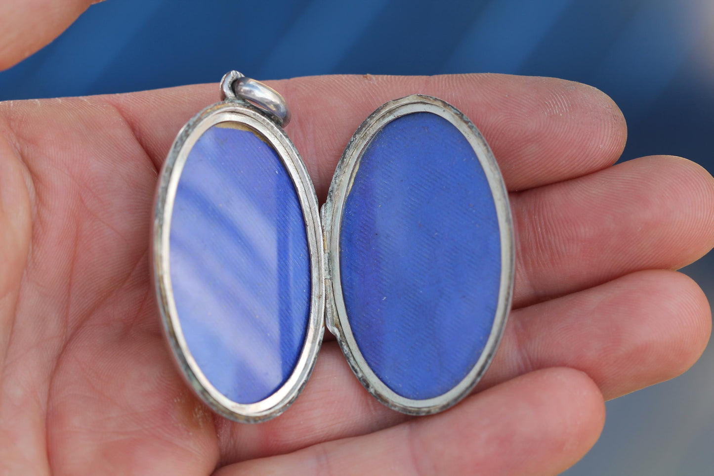 Antique Sterling Silver Locket | Rose Chasing | Birmingham 1881