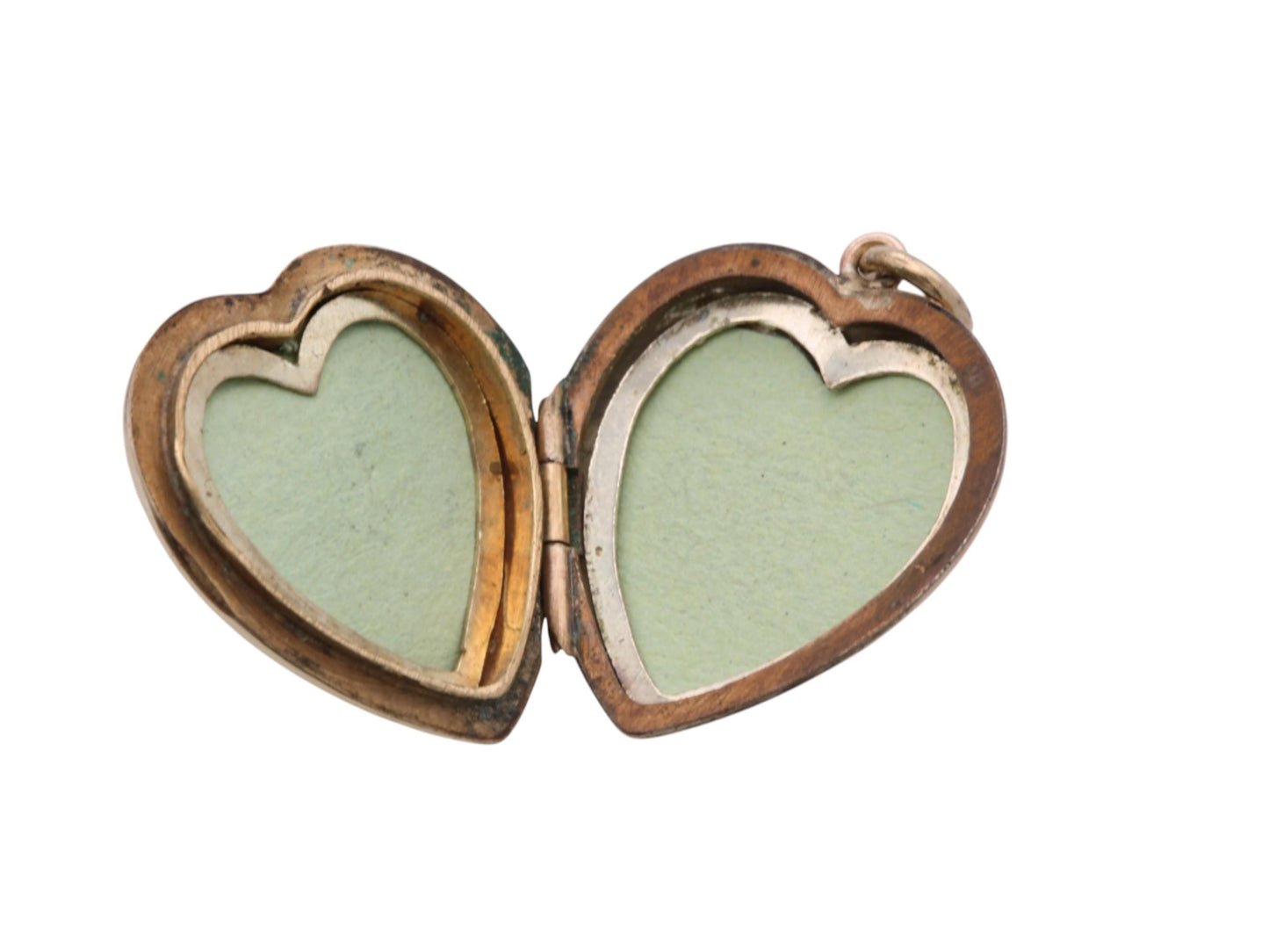 Vintage 9ct Gold Heart Locket | Cross Motif | Double Keepsake | c.1970