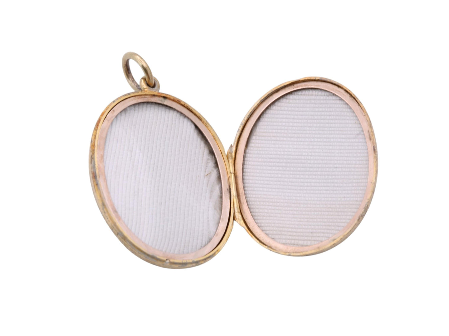 Antique Victorian 15ct Gold Locket | Forget-Me-Not & Fern Chasing | Fleur de Lis