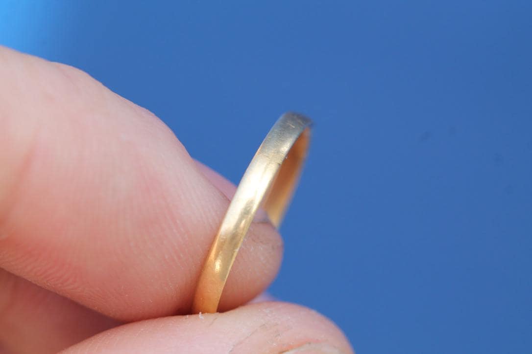 Antique 22ct Gold Wedding Band | Glasgow Scottish Provincial | Victoria Duty Mark