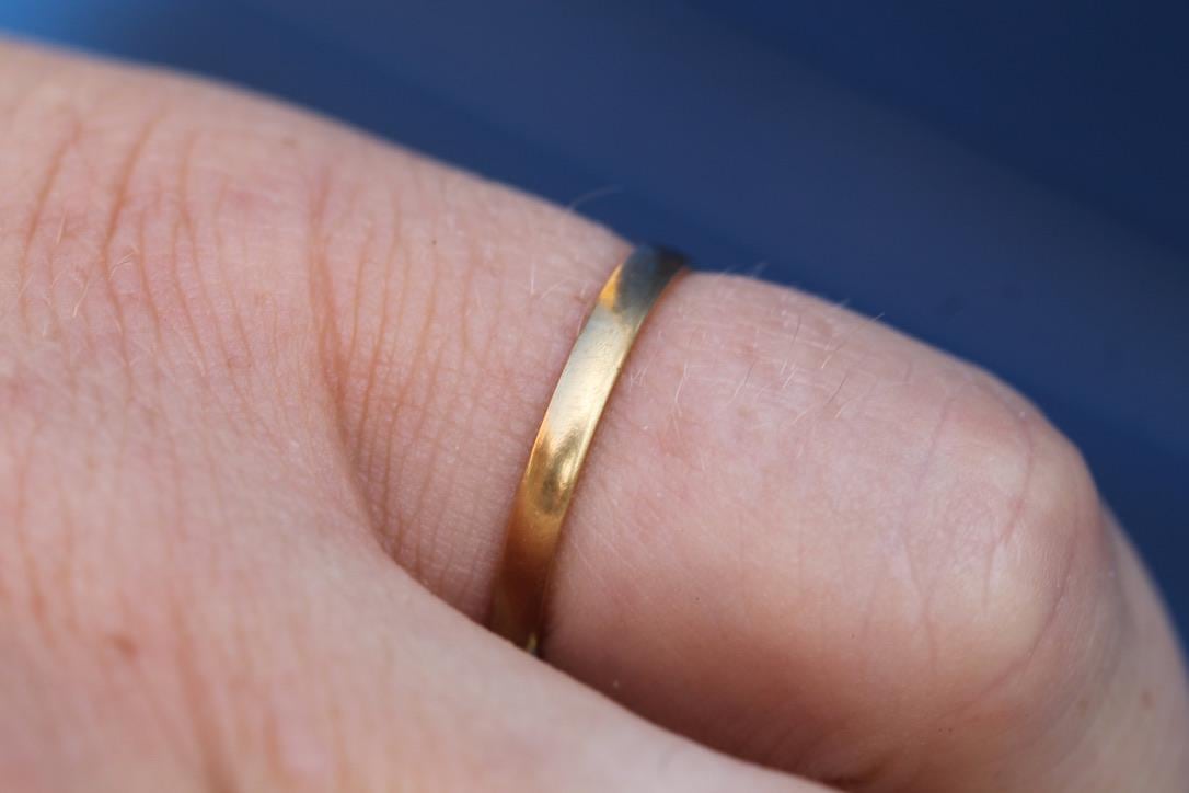 Antique 22ct Gold Wedding Band | Glasgow Scottish Provincial | Victoria Duty Mark