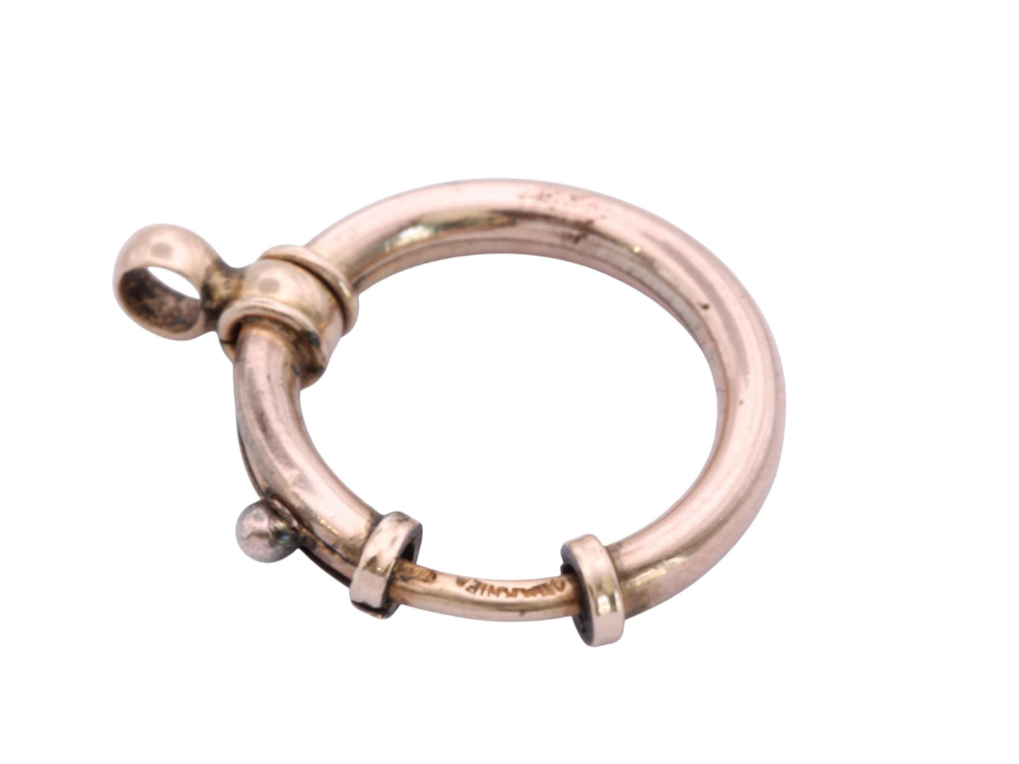 Antique 9ct Rolled Gold Large Bolt Clasp | Working Spring | Victorian