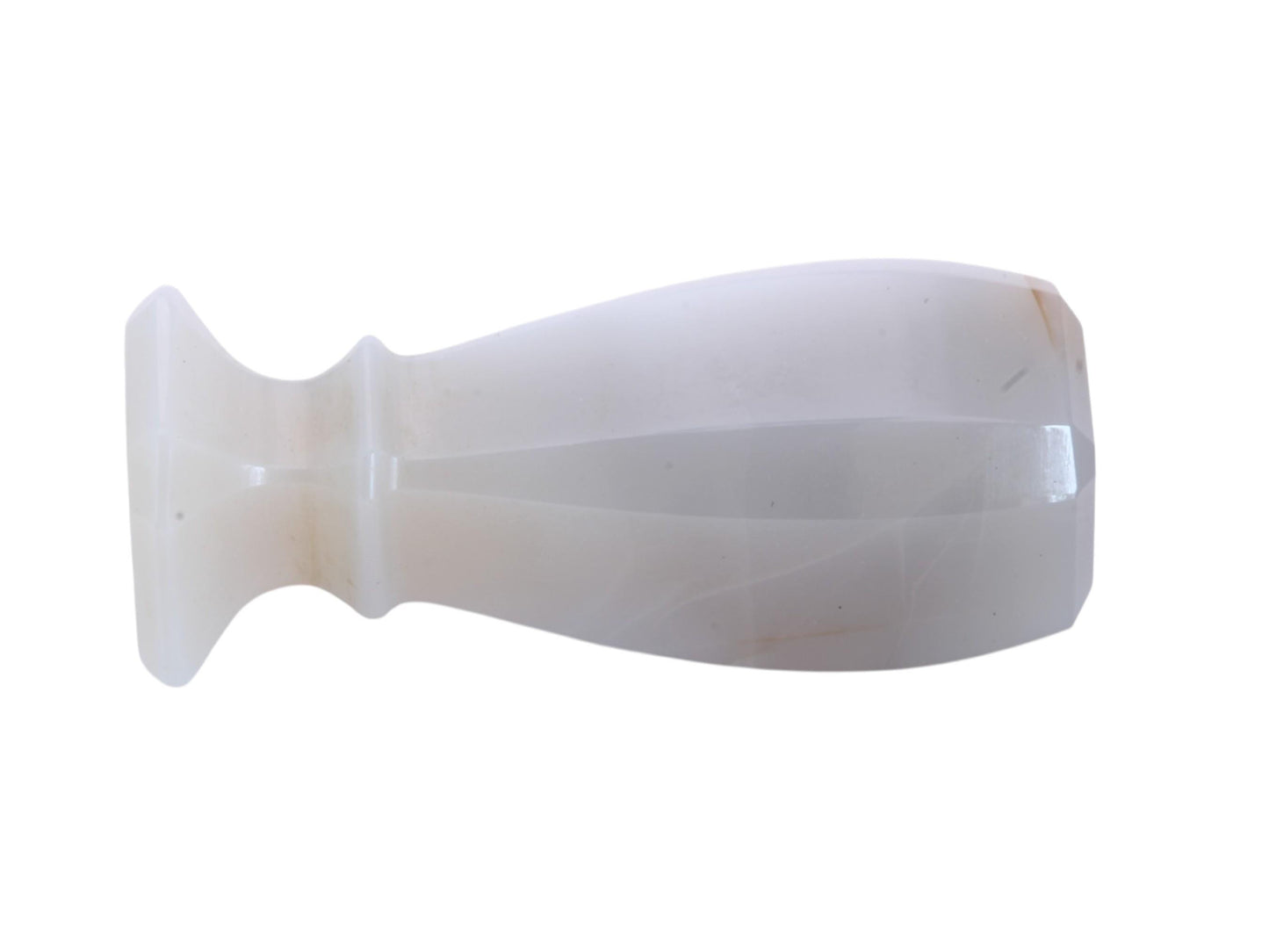 Antique-Victorian-Desk-Seal-|-White-Chalcedony-|-Blank-Base