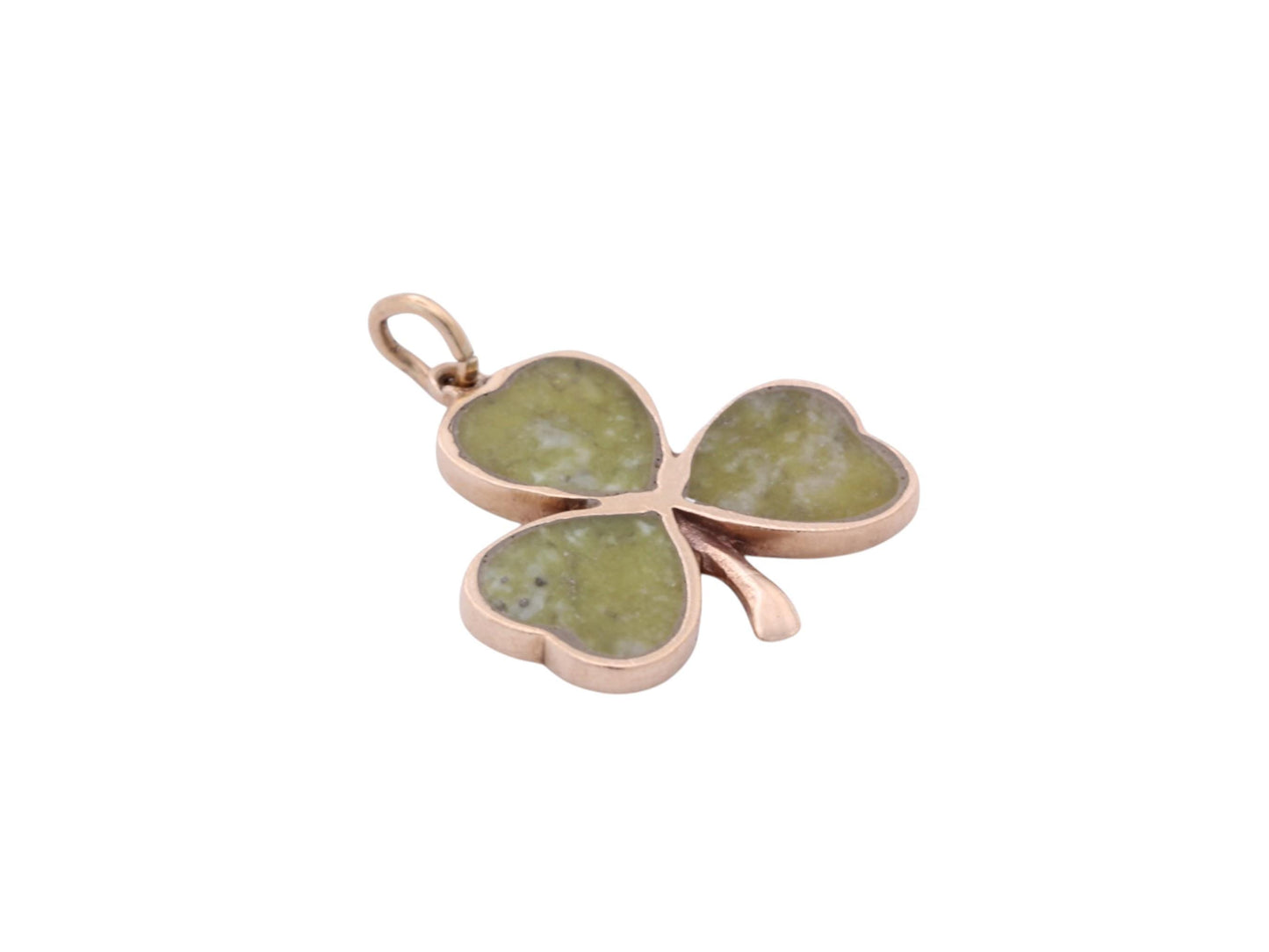 Vintage 9ct Gold Connemara Shamrock Pendant | 1968