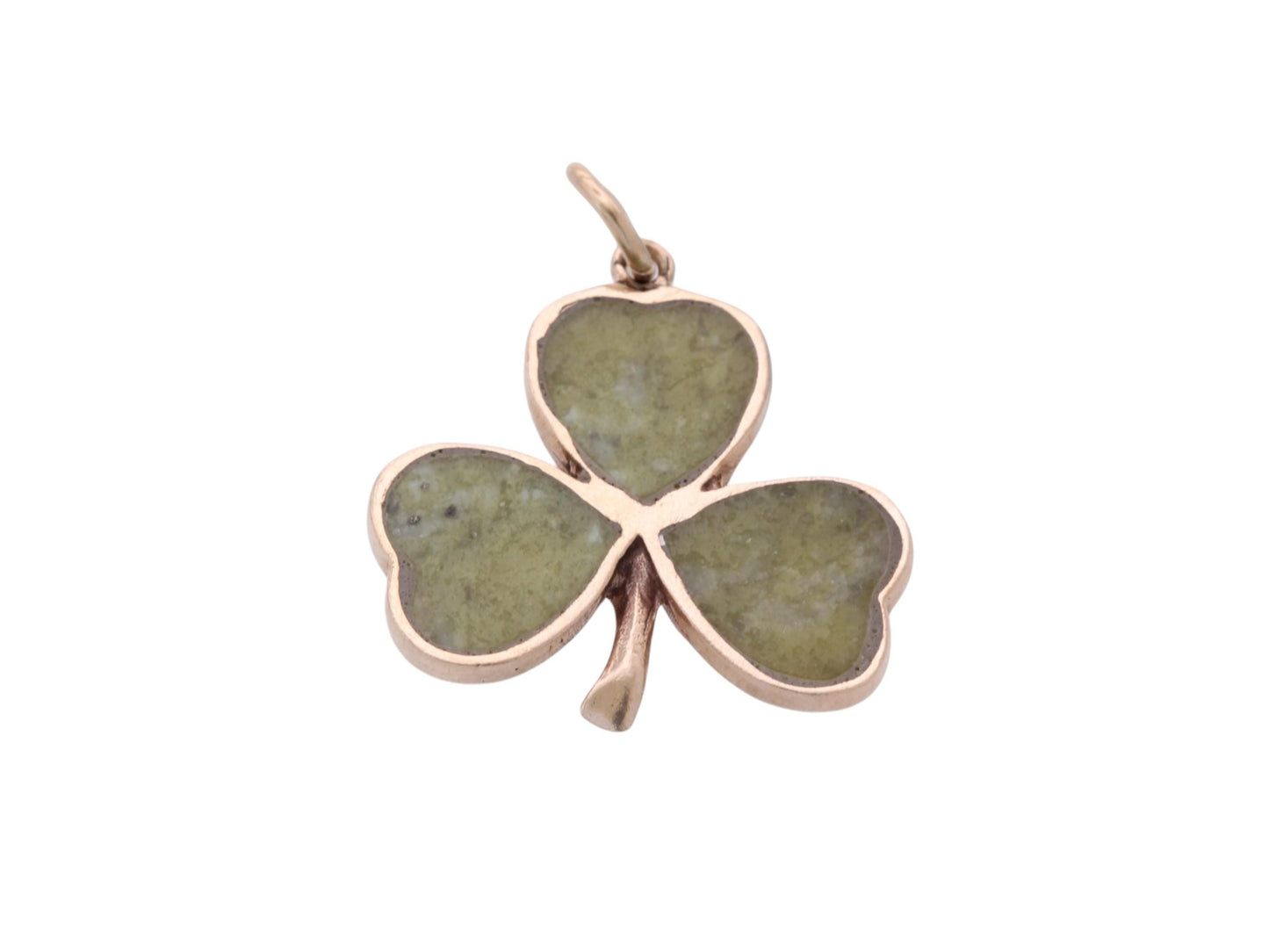 Vintage 9ct Gold Connemara Shamrock Pendant | 1968