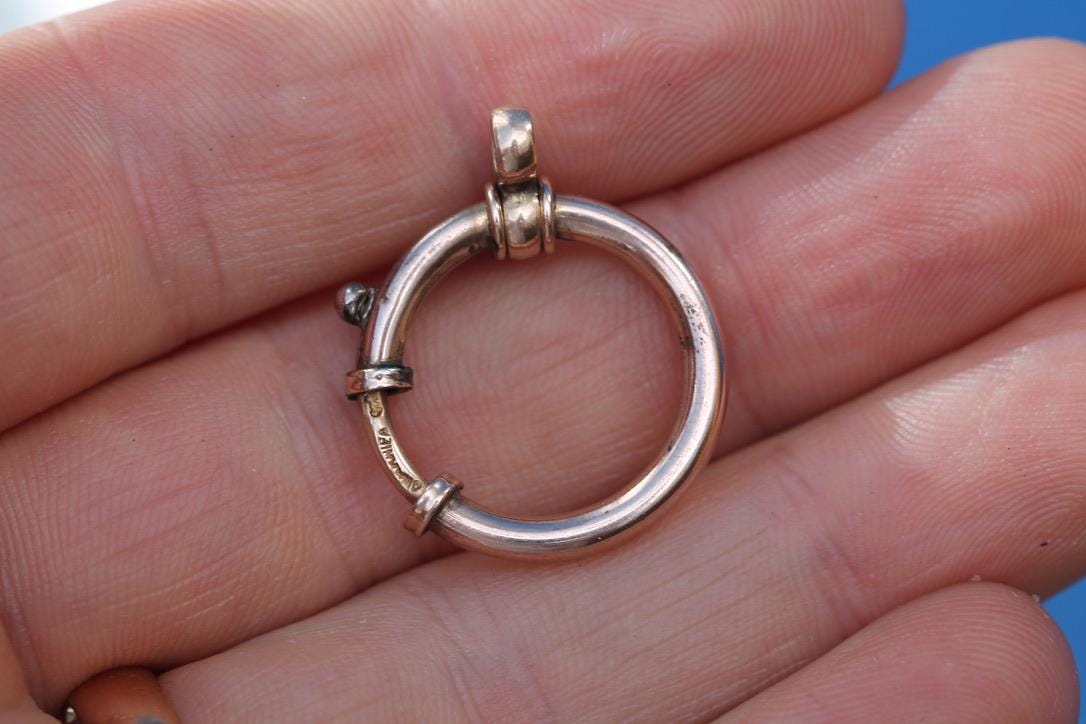 Antique 9ct Rolled Gold Large Bolt Clasp | Working Spring | Victorian