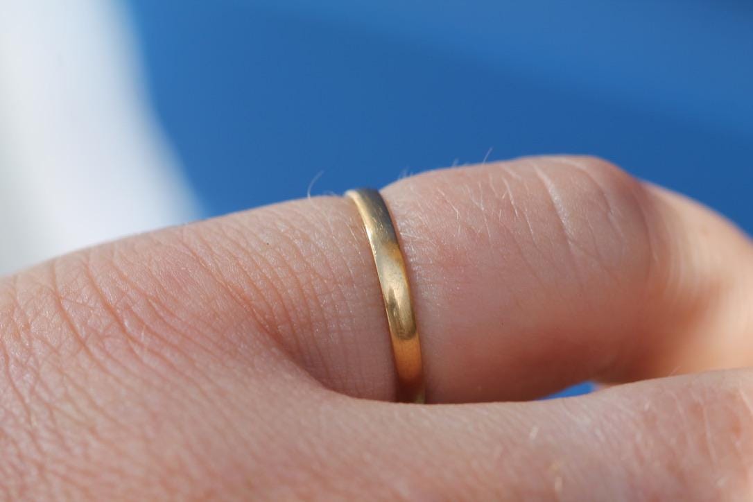 Antique 22ct Gold Wedding Band | Glasgow Scottish Provincial | Victoria Duty Mark